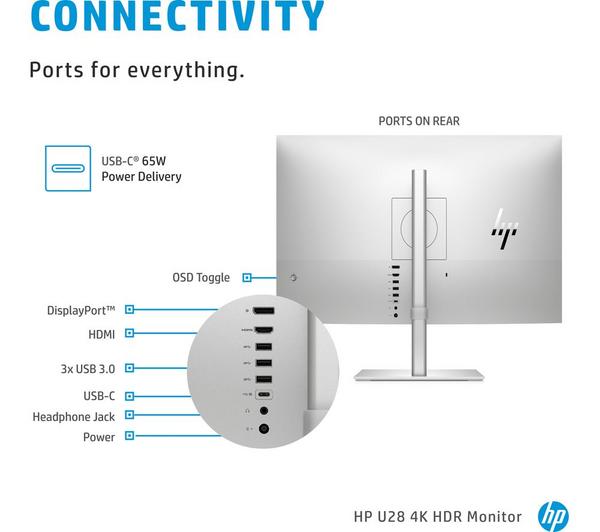 HP U28 4K Ultra HD 28" IPS LCD Monitor - SamaTechs