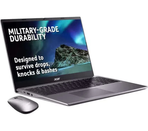 ACER 515 15.6" Chromebook & Mouse Bundle - Intel® Core™ i3, 128 GB SSD, Grey