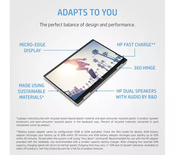 HP Pavilion x360 14-dy0519 14" 2 in 1 Laptop - Intel® Core™ i3, 256 GB SSD, Silver