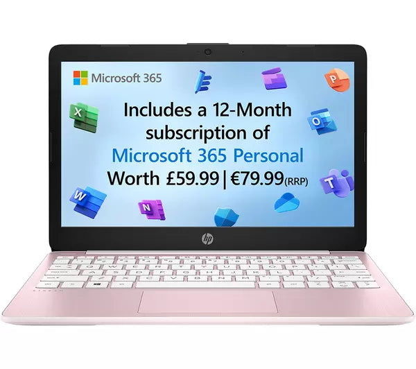 HP Stream 11-ak0517sa 11" Laptop - Intel® Celeron®, 64 GB eMMC, Rose Pink