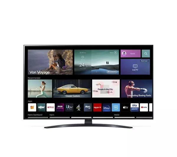 LG 43NANO766QA 43" Smart 4K Ultra HD HDR LED TV with Google Assistant & Amazon Alexa