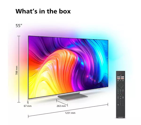 PHILIPS 55PUS8807/12 55" Smart 4K Ultra HD HDR LED TV with Google Assistant