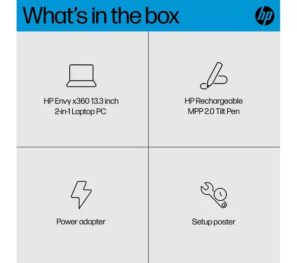 HP ENVY x360 13.3" 2 in 1 Laptop - Intel® Core™ i7, 512 GB SSD, Blue