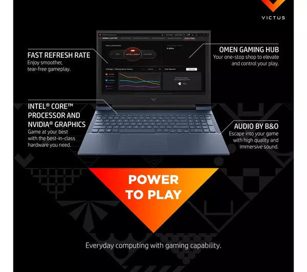 HP Victus 16-d1503na 16.1" Gaming Laptop - Intel® Core™ i5, RTX 3060, 512 GB SSD