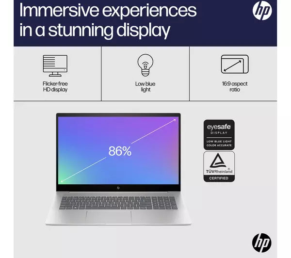 HP ENVY 17-cw0501na 17.3" Laptop - Intel® Core™ i7, 1 TB SSD, Silver
