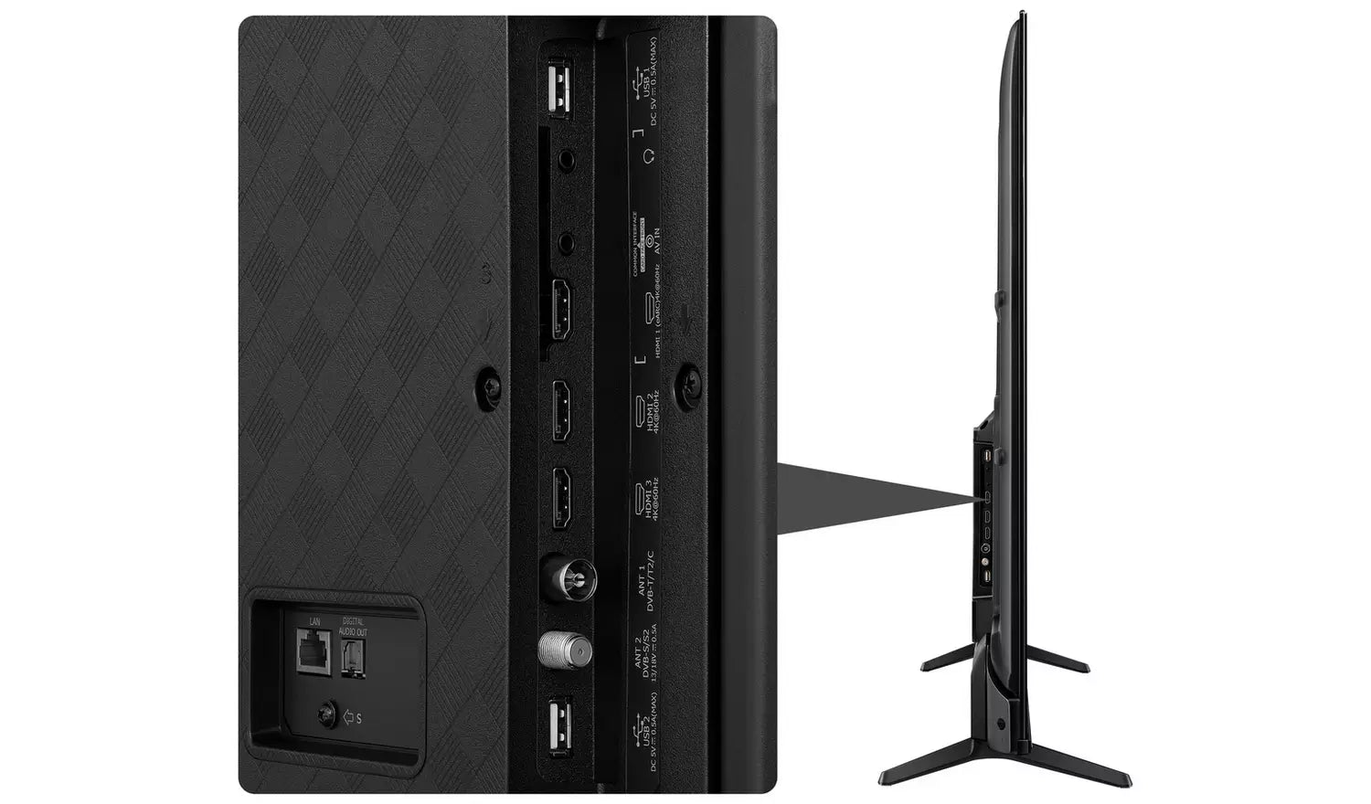 Hisense 50 Inch 50A6KTUK Smart 4K UHD HDR DLED Freeview TV