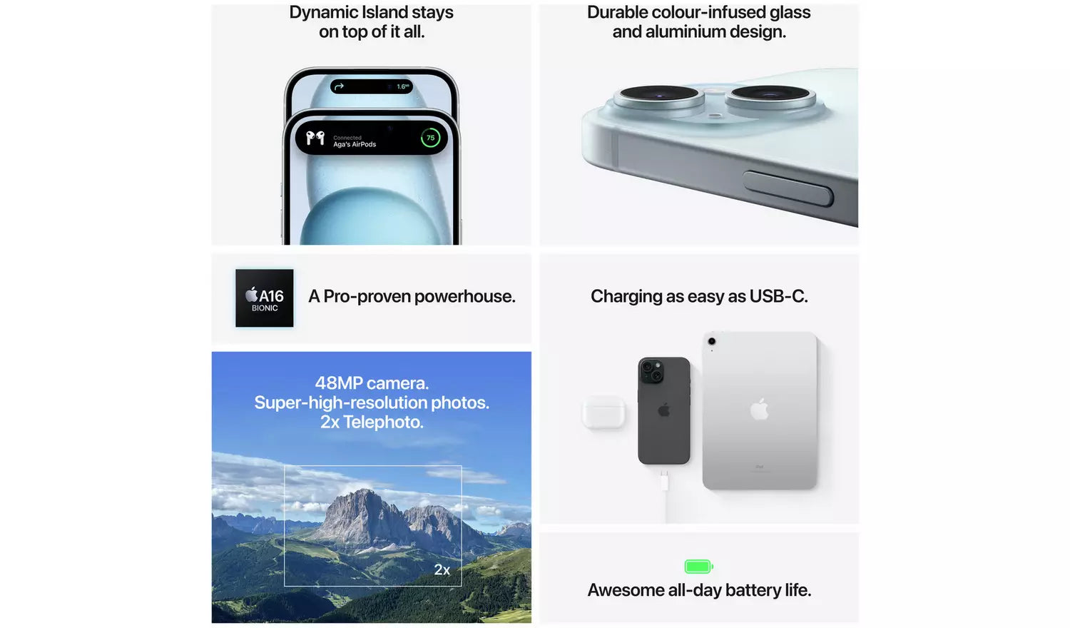 Apple iPhone 15 Plus 5G 128GB / 256GB Mobile Phone SIM FREE