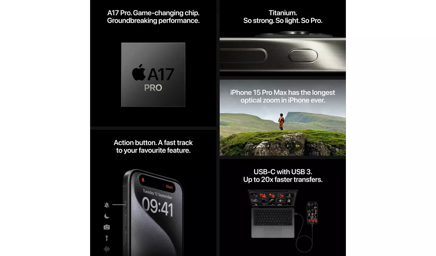 Apple iPhone 15 Pro 5G 128GB / 256GB Mobile Phone SIM FREE