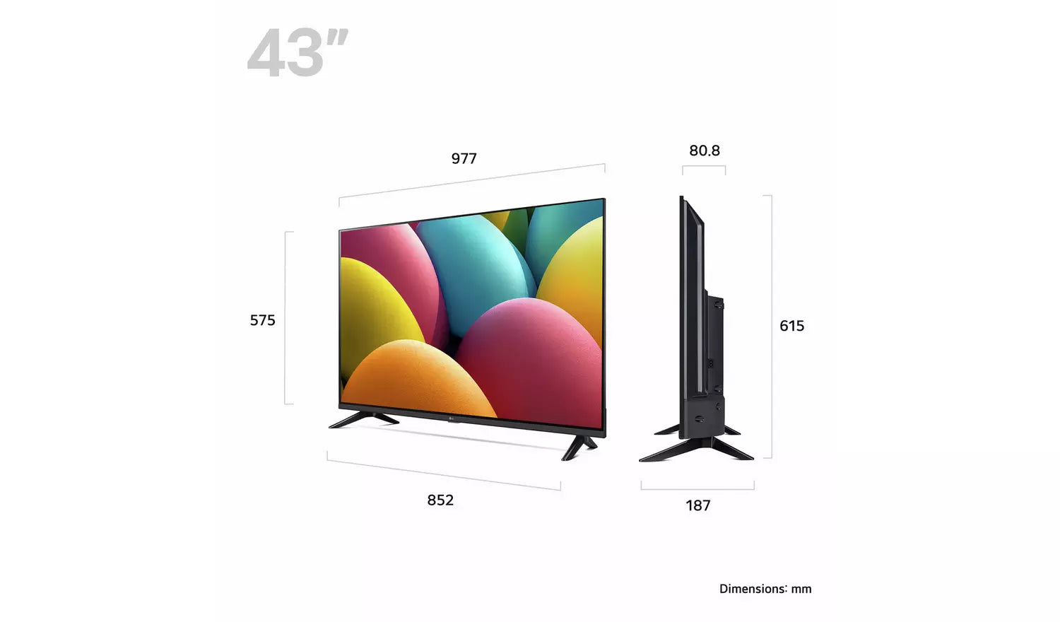 LG 43Inch 43LR60006LA Smart FHD HDR LED TV
