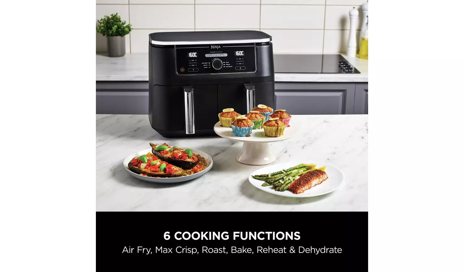 NINJA Foodi MAX Dual Zone AF451UK Air Fryer - Black