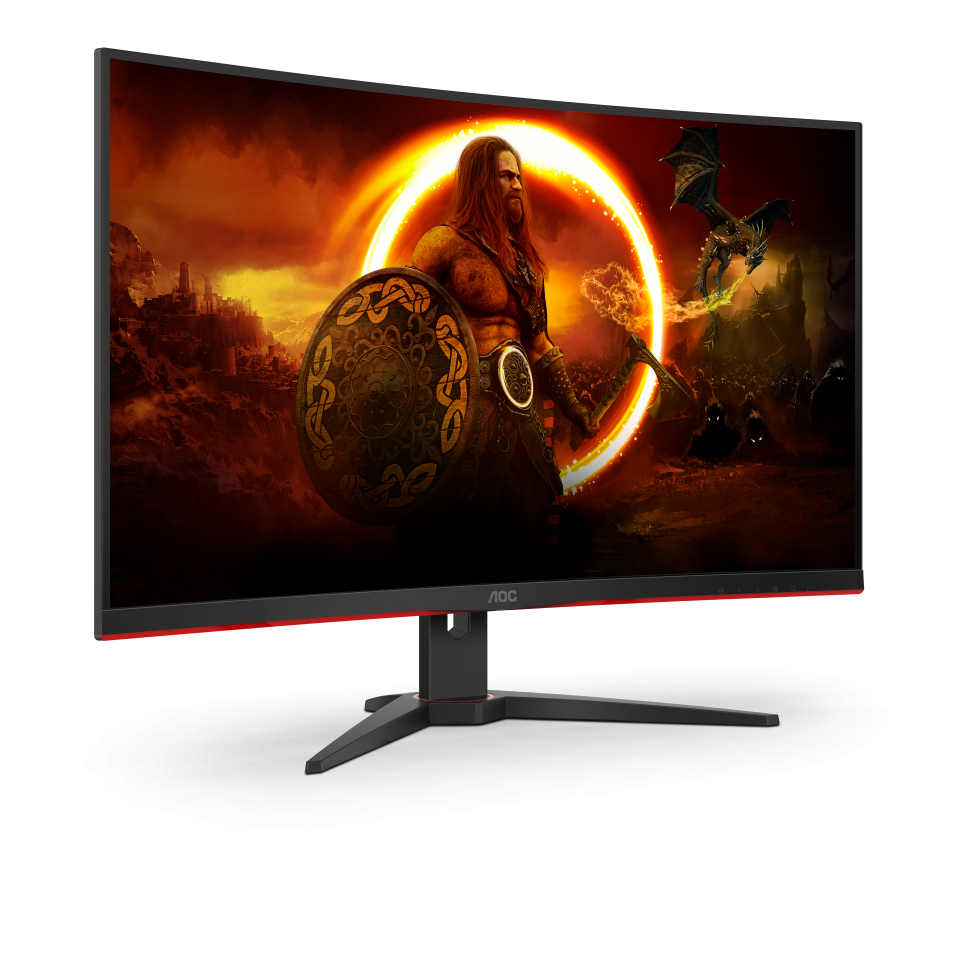 AOC CQ32G2SE/BK Quad HD 31.5" Curved WLED Gaming Monitor - Black - SamaTechs