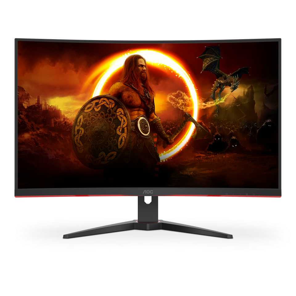 AOC CQ32G2SE/BK Quad HD 31.5" Curved WLED Gaming Monitor - Black - SamaTechs