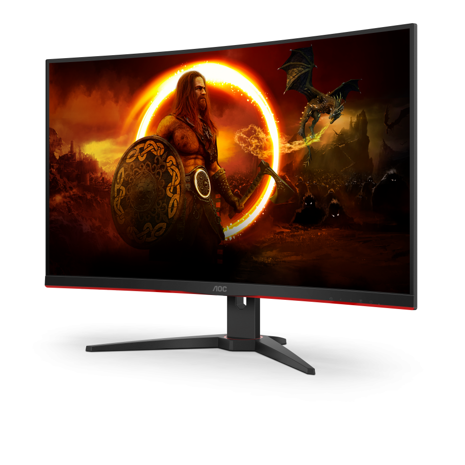 AOC CQ32G2SE/BK Quad HD 31.5" Curved WLED Gaming Monitor - Black - SamaTechs
