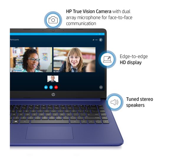 HP Stream 14s-dq0505sa 14" Laptop - Intel® Celeron®, 64 GB eMMC, Blue