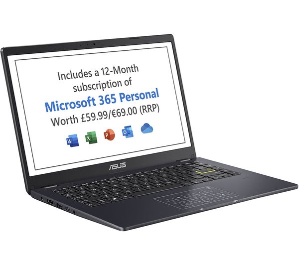 ASUS E410MA 14" Laptop - Intel® Celeron®, 64 GB eMMC, Blue
