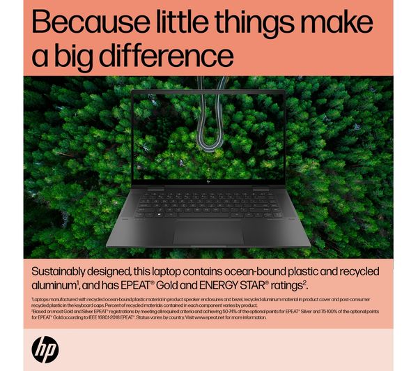 HP ENVY x360 15.6" 2 in 1 Laptop - AMD Ryzen 5, 512 GB SSD, Black
