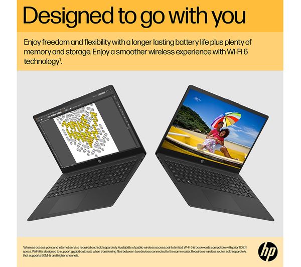 HP 15-fc0516sa 15.6" Laptop - AMD Ryzen 3, 128 GB, Black