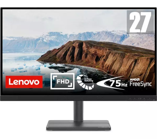 LENOVO L27e-30 27" Full HD IPS LED Monitor - Black - SamaTechs