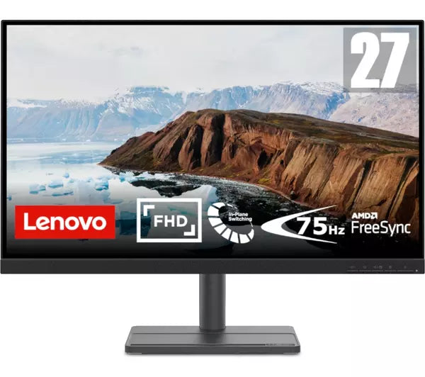 LENOVO L27e-30 27&quot; Full HD IPS LED Monitor - Black - SamaTechs