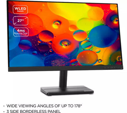 LENOVO L27e-30 27&quot; Full HD IPS LED Monitor - Black - SamaTechs