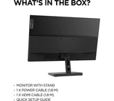 LENOVO L27e-30 27" Full HD IPS LED Monitor - Black - SamaTechs