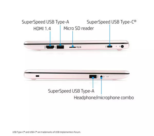 HP Stream 11-ak0517sa 11" Laptop - Intel® Celeron®, 64 GB eMMC, Rose Pink