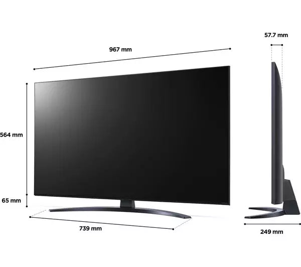 LG 43NANO766QA 43" Smart 4K Ultra HD HDR LED TV with Google Assistant & Amazon Alexa