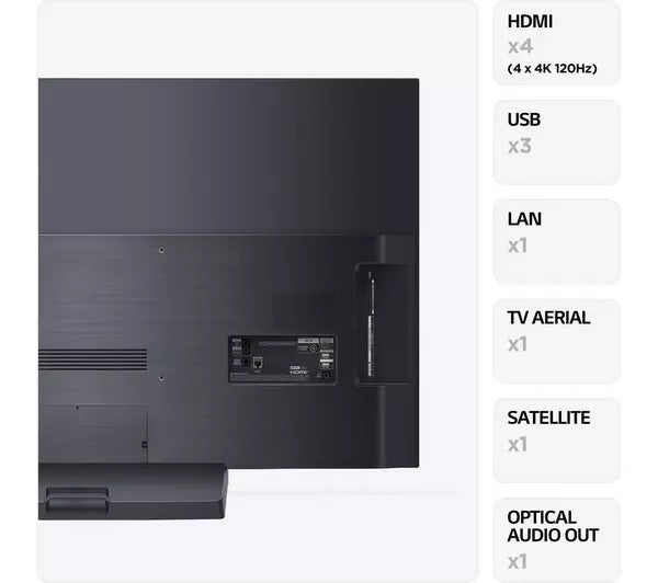 LG OLED48C34LA 48" Smart 4K Ultra HD HDR OLED TV with Amazon Alexa