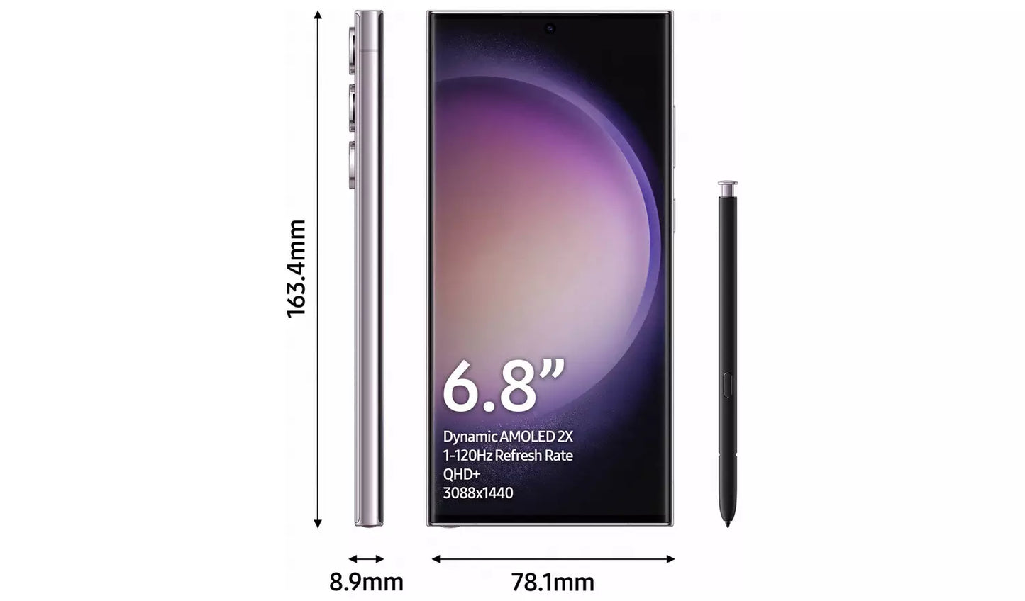Samsung Galaxy S23 Ultra 5G 256GB Phone - Lavender