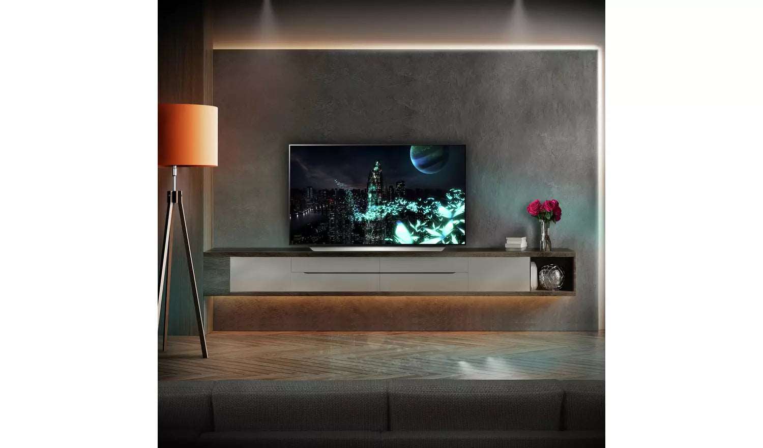 LG 48 Inch OLED48C24LA Smart 4K UHD LED Freeview TV