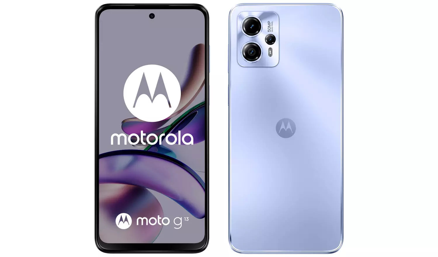 SIM Free Motorola G13 128GB Mobile Phone - Lavender Blue