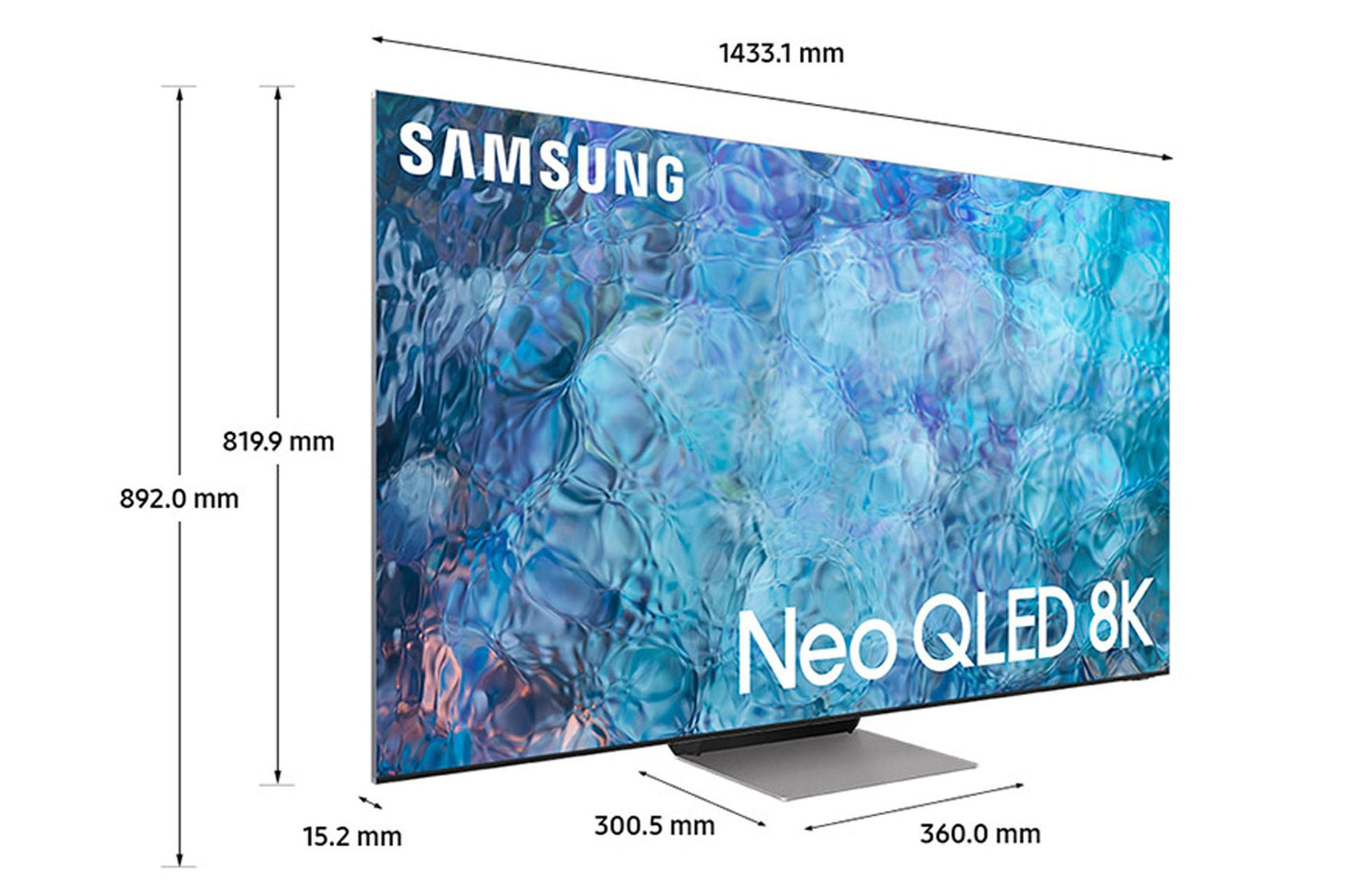 SAMSUNG QE65QN900ATXXU 65" Smart 8K HDR Neo QLED TV with Bixby, Alexa & Google Assistant