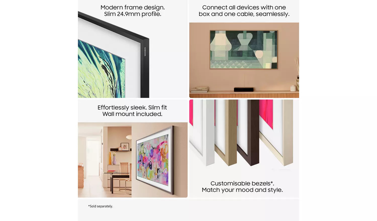 Samsung 50 Inch QE50LS03FAU The Frame Smart QLED TV
