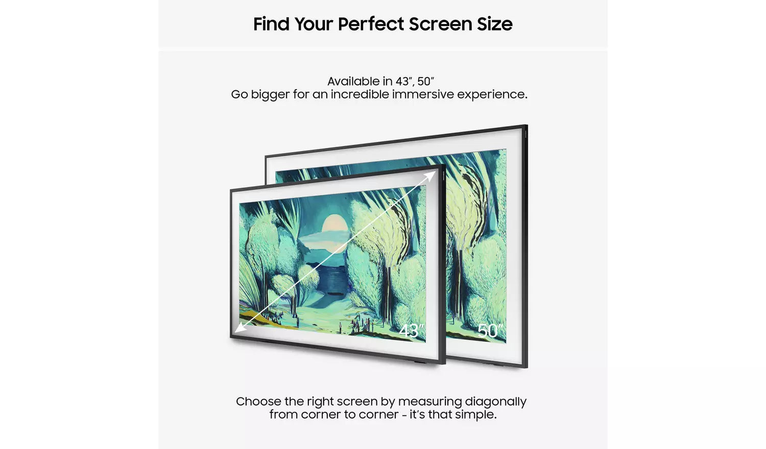 Samsung 50 Inch QE50LS03FAU The Frame Smart QLED TV