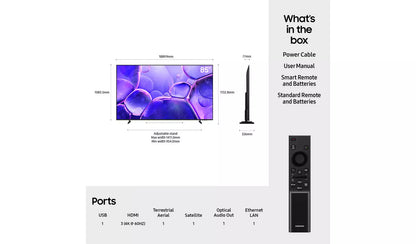 Samsung 55 Inch UE55U8000FK Smart 4K UHD HDR LED TV