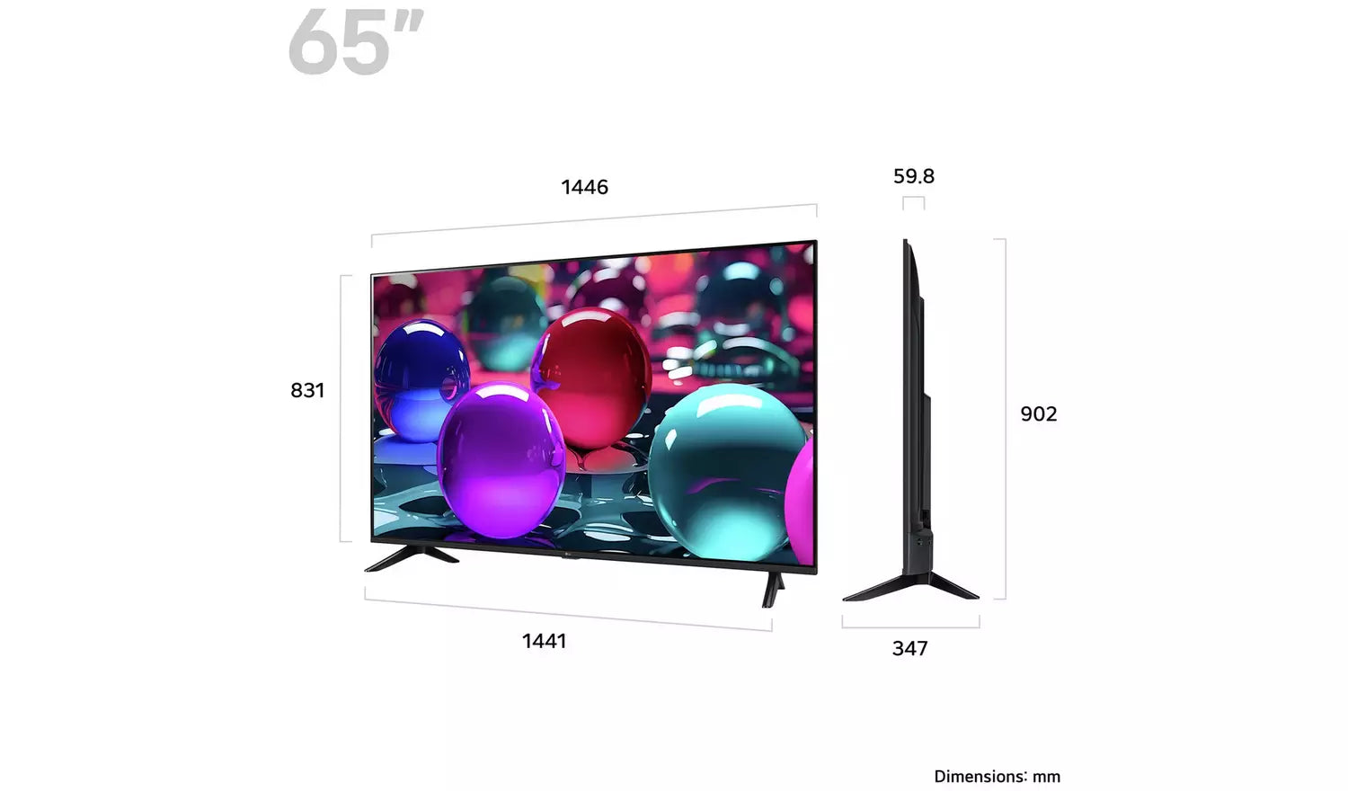 LG 65 Inch 65UA73006LA Smart 4K UHD HDR LED TV