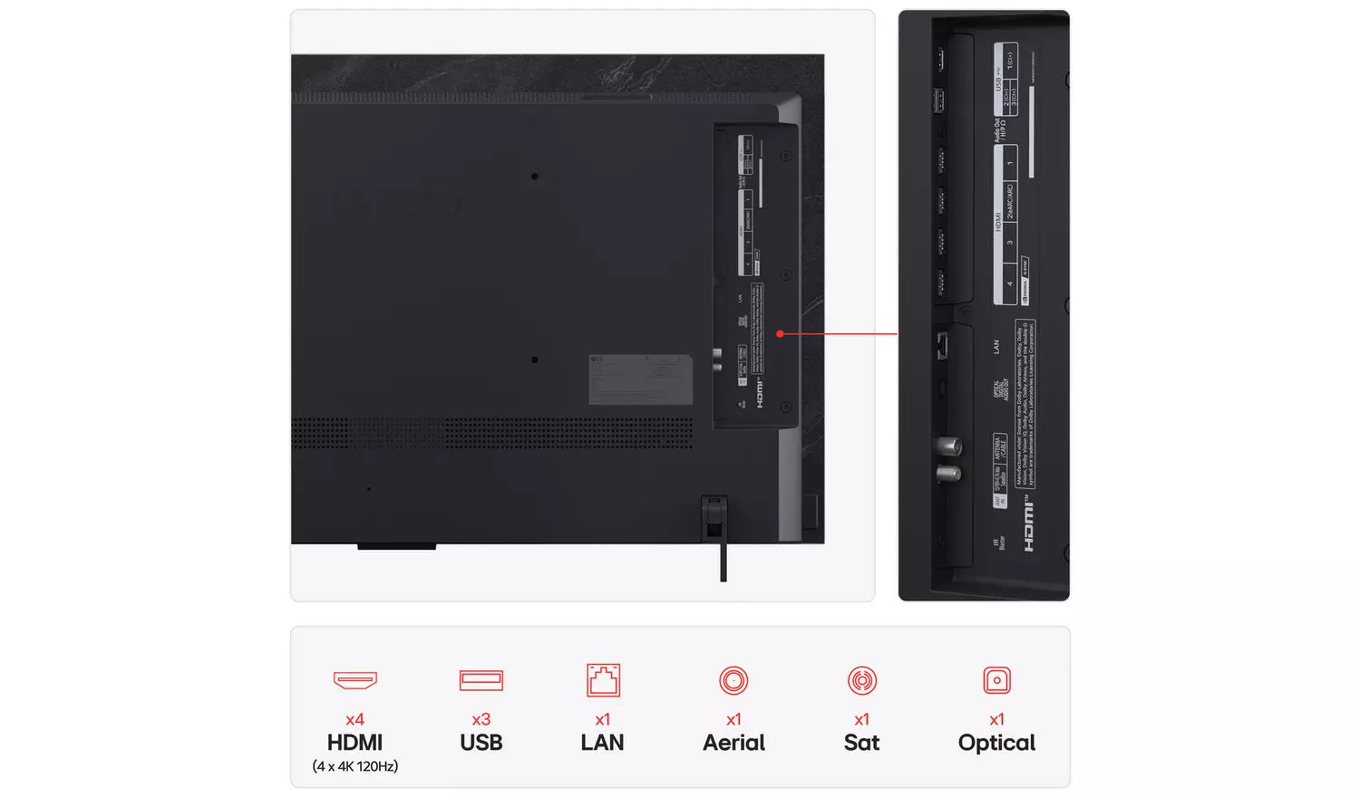 LG 42 Inch OLED42C55LA Smart 4K UHD HDR OLED TV