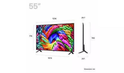 LG 55 Inch 55NANO90A6B Smart 4K UHD HDR NanoCell TV