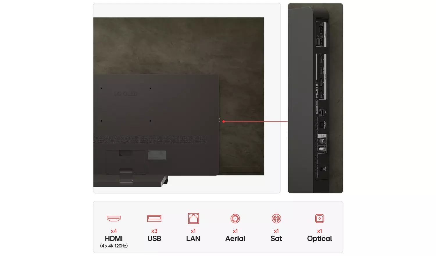 LG 77 Inch OLED77C55LA Smart 4K UHD HDR OLED TV