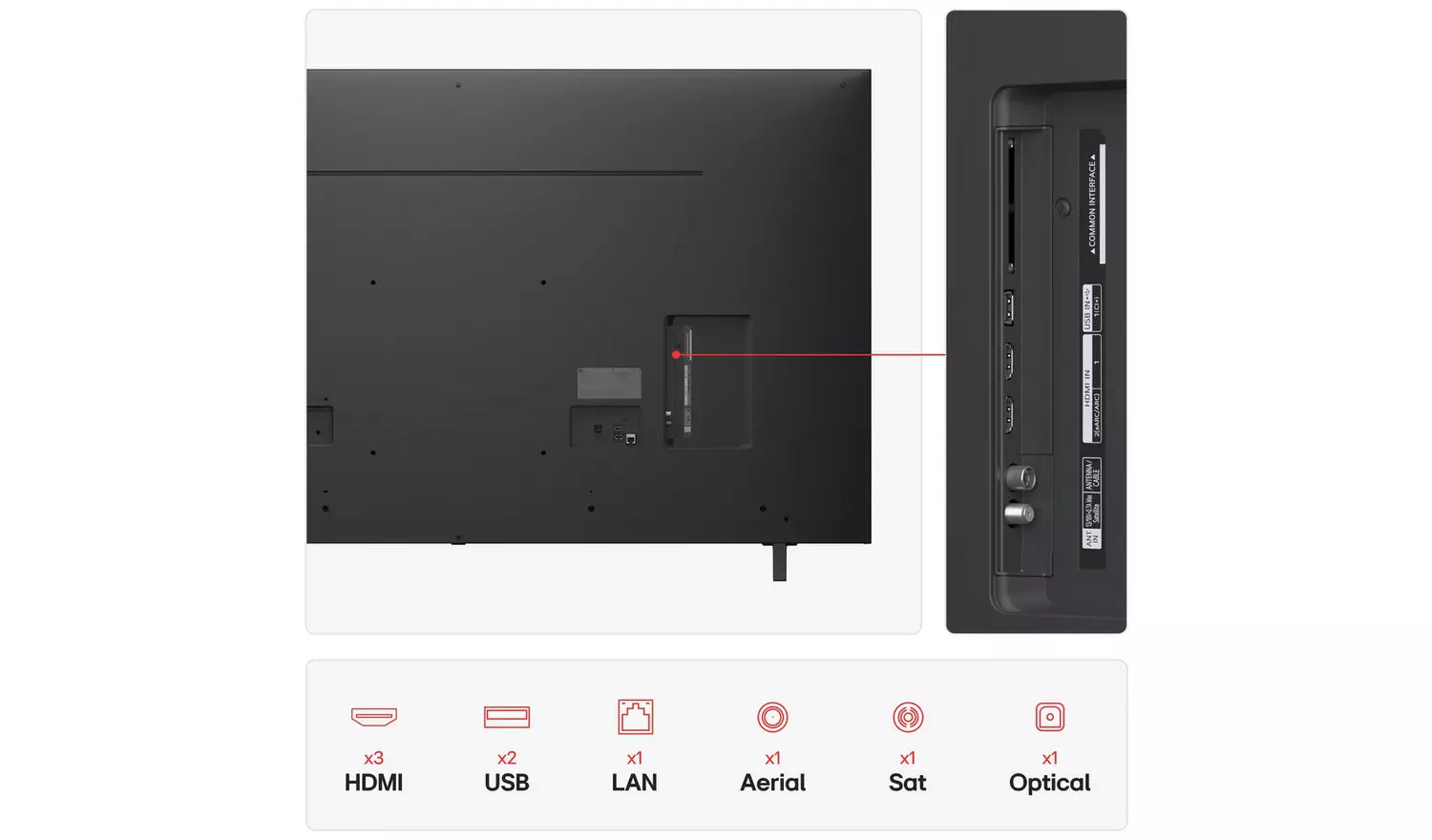 LG 65 Inch 65NANO80A6B Smart 4K UHD HDR NanoCell TV
