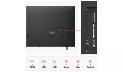 LG 65 Inch 65NANO80A6B Smart 4K UHD HDR NanoCell TV