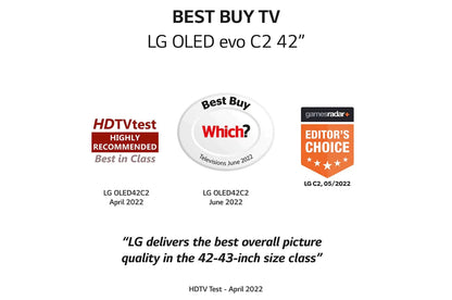 LG 42 Inch OLED42C24LA Smart 4K UHD HDR Led Freeview TV - SamaTechs