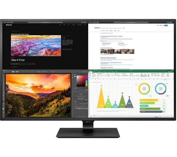 LG 43UN700 4K Ultra HD 42.5&quot; IPS LCD Monitor - Black