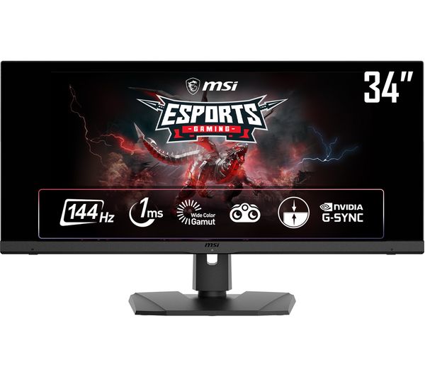 MSI Optix MPG341QR 2K IPS Gaming Monitor- 34&quot;, G-Sync Compatible, HDMI 3440x1440 - SamaTechs