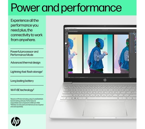 HP Pavilion Plus 14-eh0500sa 14" Laptop - Intel® Core™ i5, 512 GB SSD, Silver