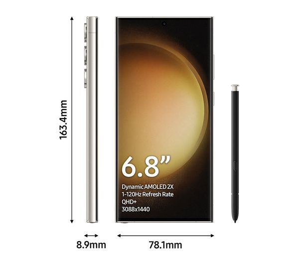 SAMSUNG Galaxy S23 Ultra - 512 GB, Cream