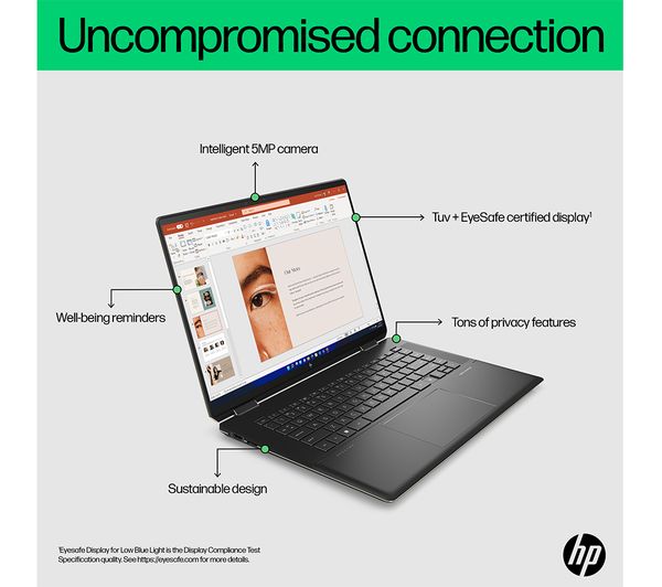 HP Spectre x360 16-f2500na 16" 2 in 1 Laptop - Intel® Core™ i7, 1 TB SSD, Black