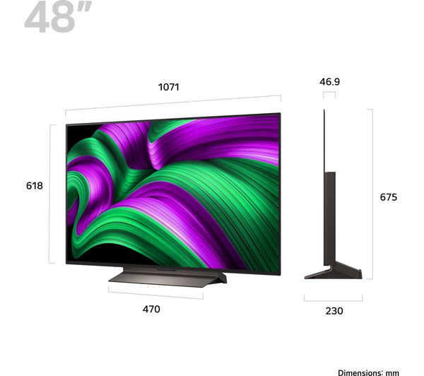 LG 48 Inch OLED48C56LB Smart 4K UHD HDR OLED TV