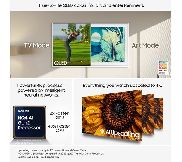 Samsung 55 Inch QE55LS03FAU The Frame Smart QLED TV