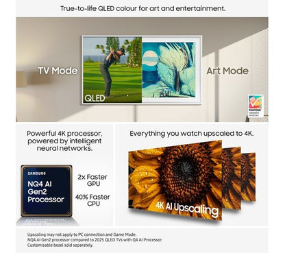 Samsung 55 Inch QE55LS03FAU The Frame Smart QLED TV